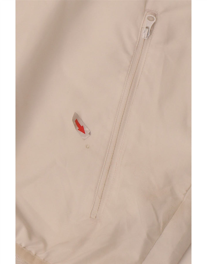 Adidas Herren Climalite Hooded Windjacke UK 40 Large Weiß Polyester