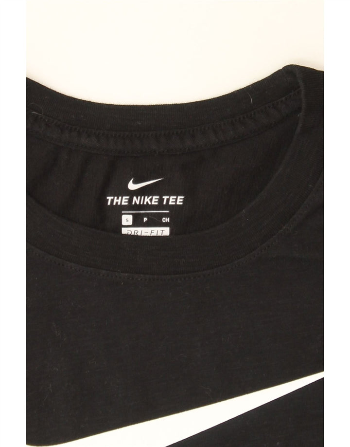 NIKE Mens Dri Fit Graphic T-Shirt Top Small Black Cotton Vintage Nike and Second-Hand Nike from Messina Hembry 