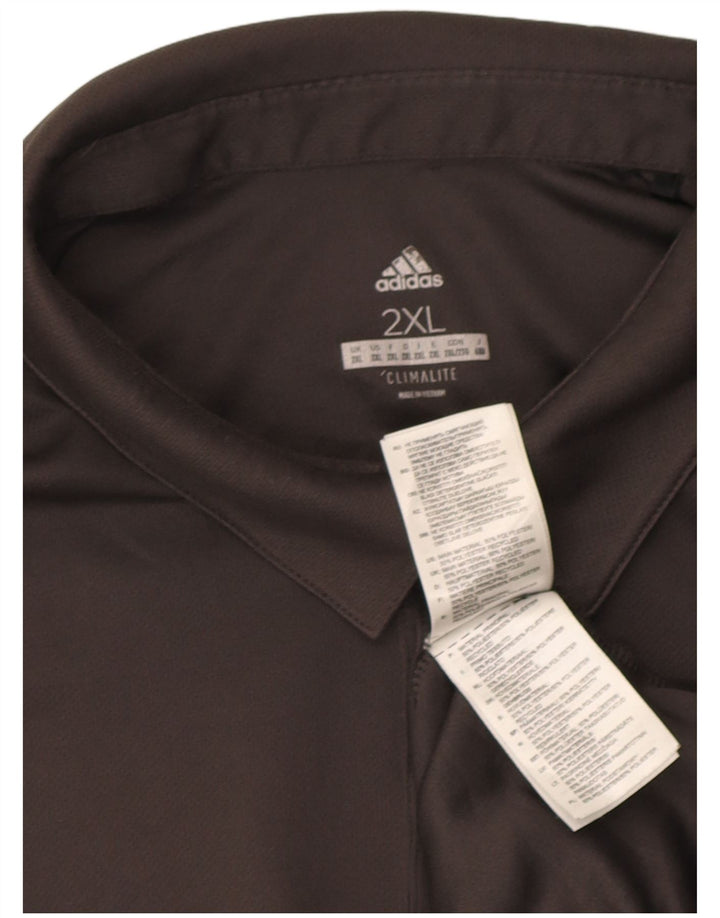 Adidas Herren Climalite Poloshirt 2XL Grau Polyester