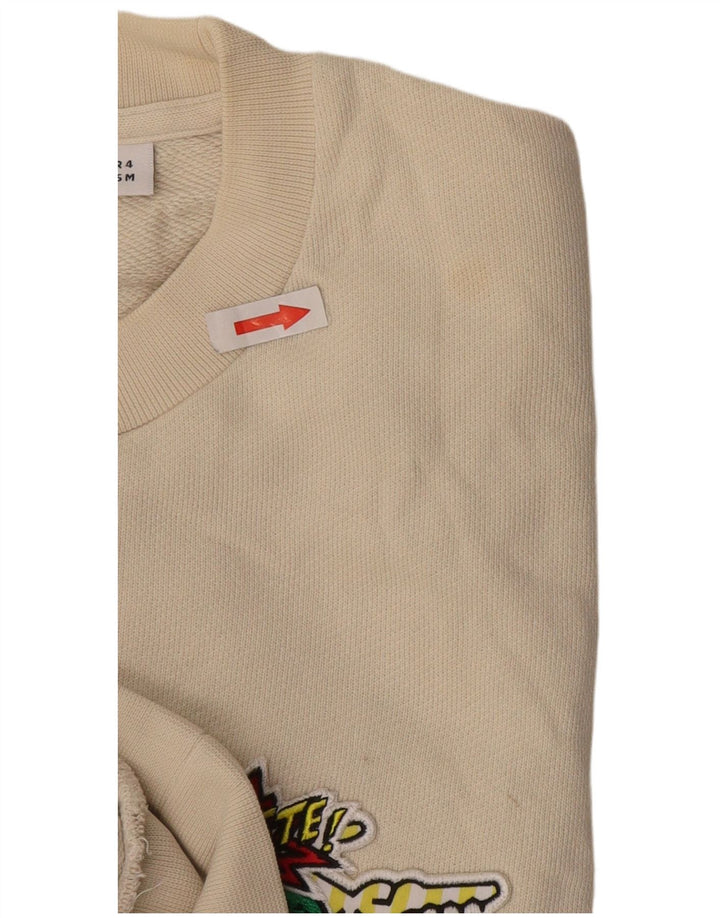 Lacoste Herren-Sweatshirt mit grafischer klassischer Passform, Größe 4, mittelbeige