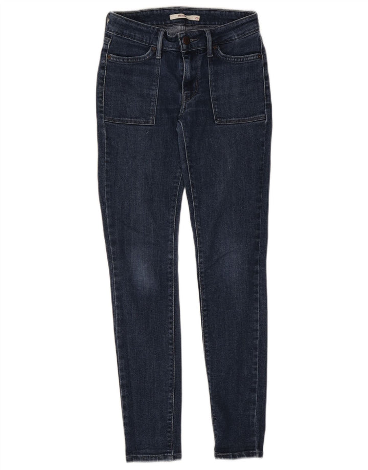 Levi's Damen 711 Skinny Jeans W26 L28 Blau