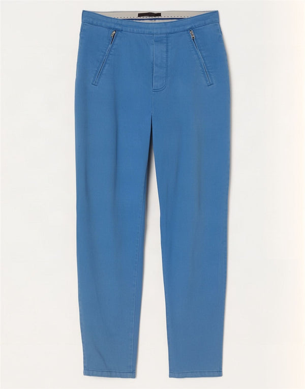 Marks & Spencer Damen Slim Cropped-Hose UK 8 Small W26 L25 Blaue Baumwolle