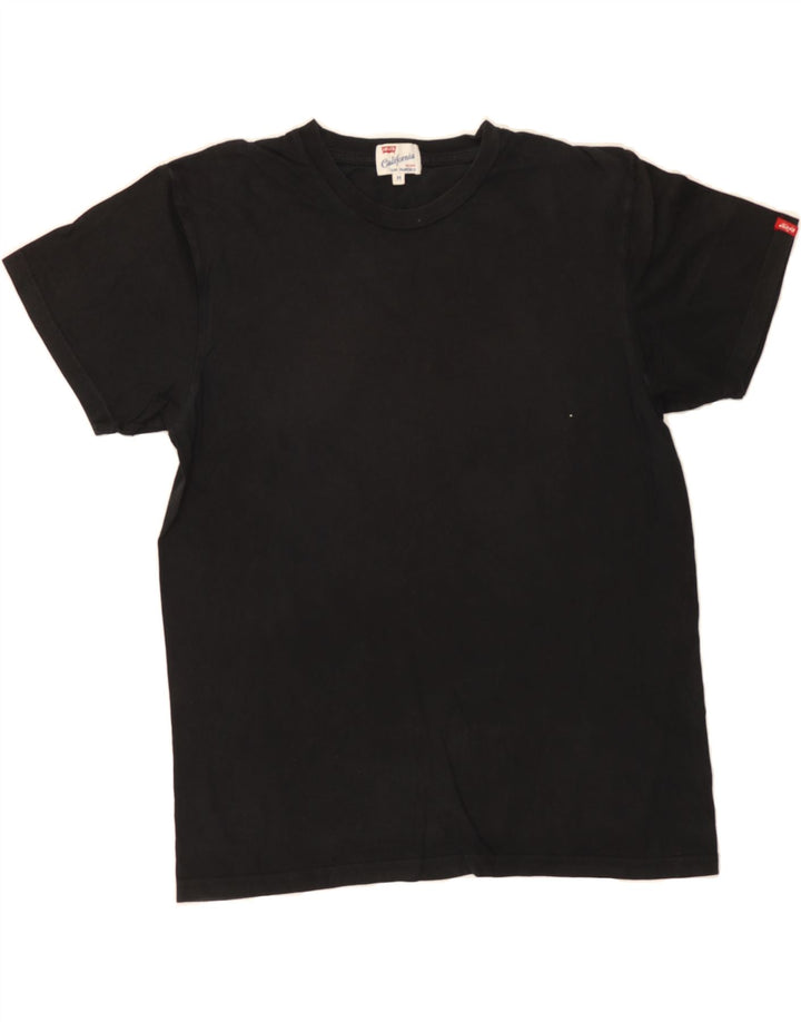 LEVI'S Womens California T-Shirt Top UK 14 Medium Black Vintage Levi's and Second-Hand Levi's from Messina Hembry 