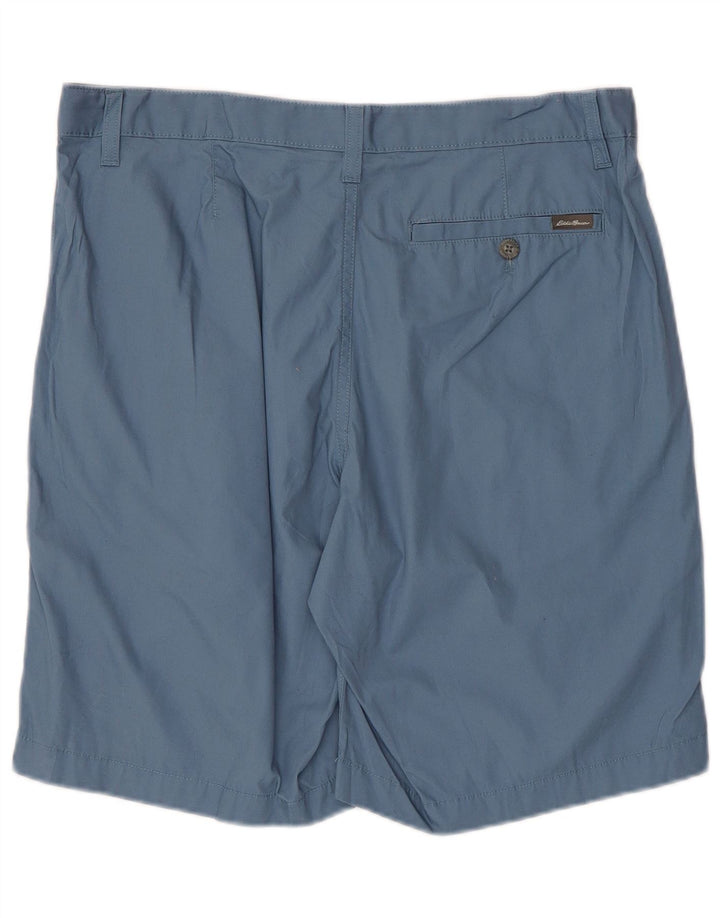 Eddie Bauer Herren Chinoshorts W33 mittelblaue Baumwolle