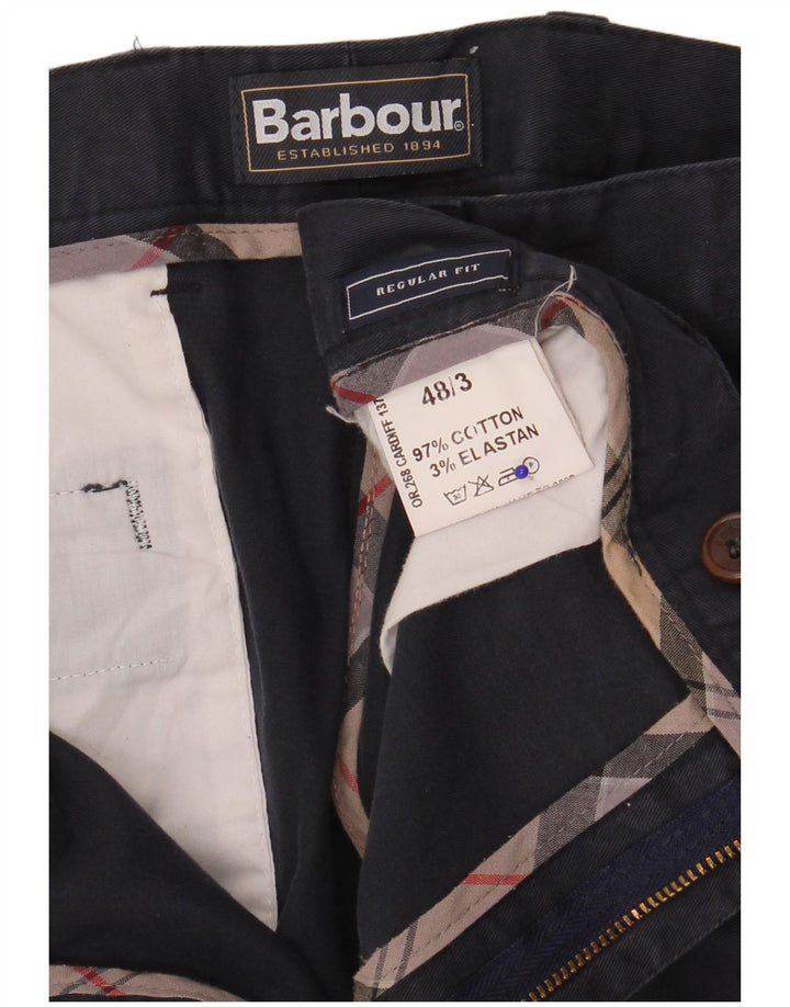 Barbour Herren-Chinohose mit normaler Passform, IT 48, Mittel W36 L32, Marineblau