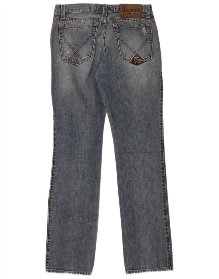 Roy Rogers Herren Distressed Slim Jeans W31 L34 Blaue Baumwolle