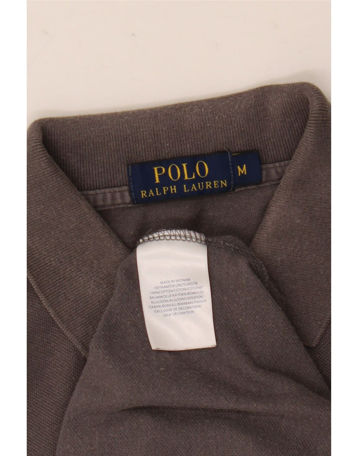Polo Ralph Lauren Herren-Poloshirt aus mittelgrauer Baumwolle