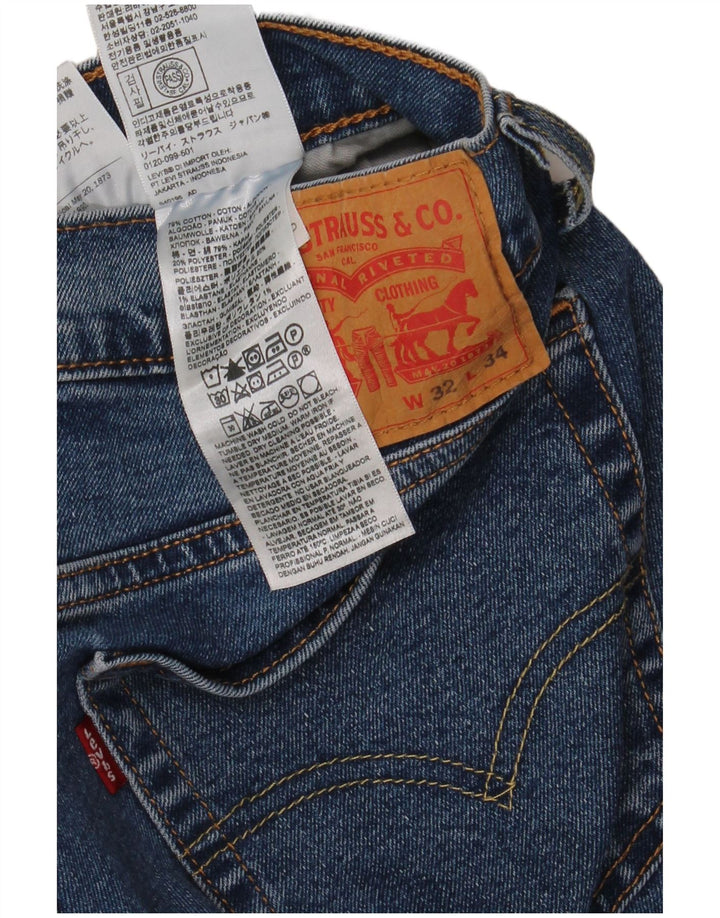 Levi's Herren 511 Slim Jeans W32 L34 Blaue Baumwolle