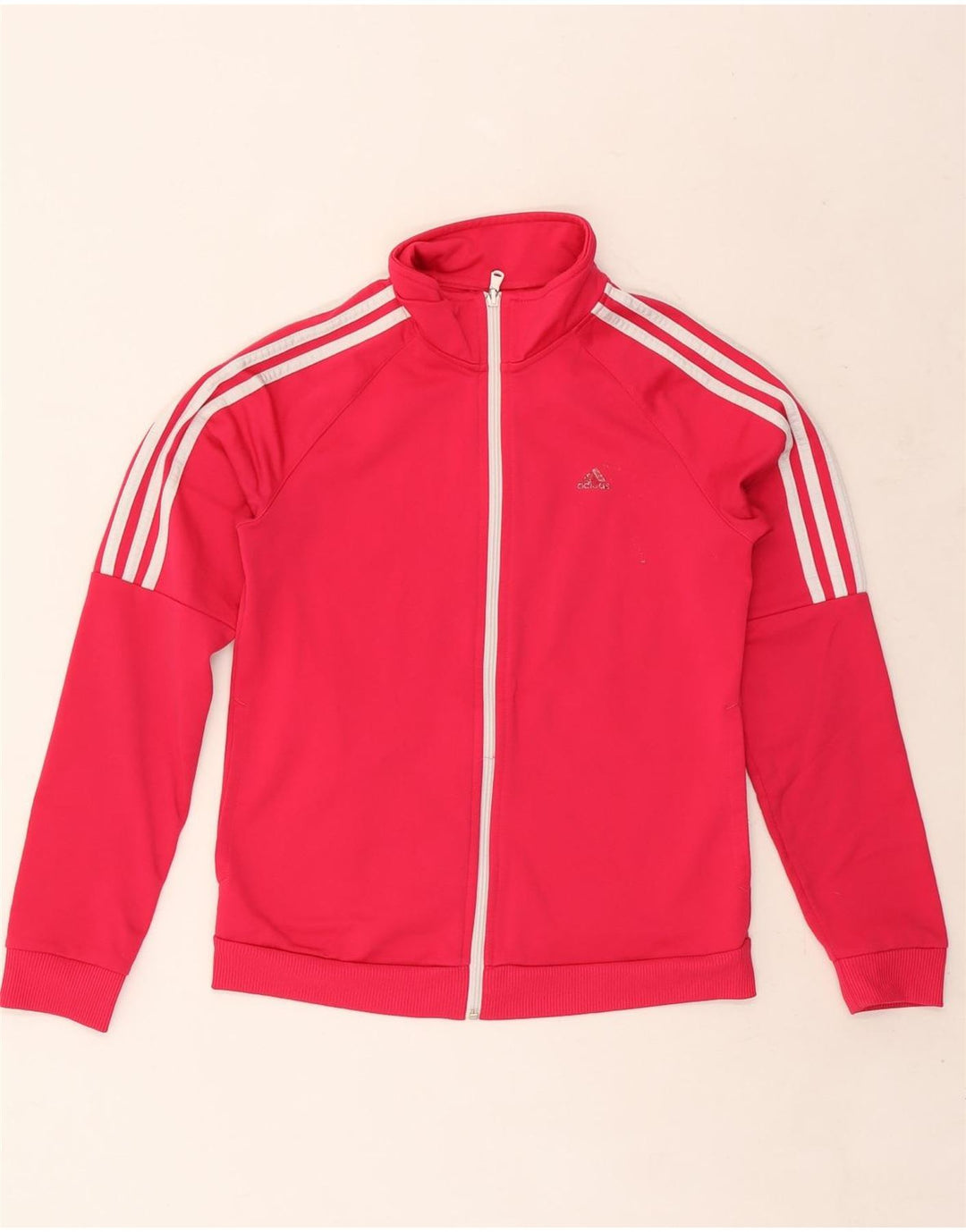 ADIDAS Damen Trainingsanzug Top Jacke UK 4/6 XS Rosa Polyester