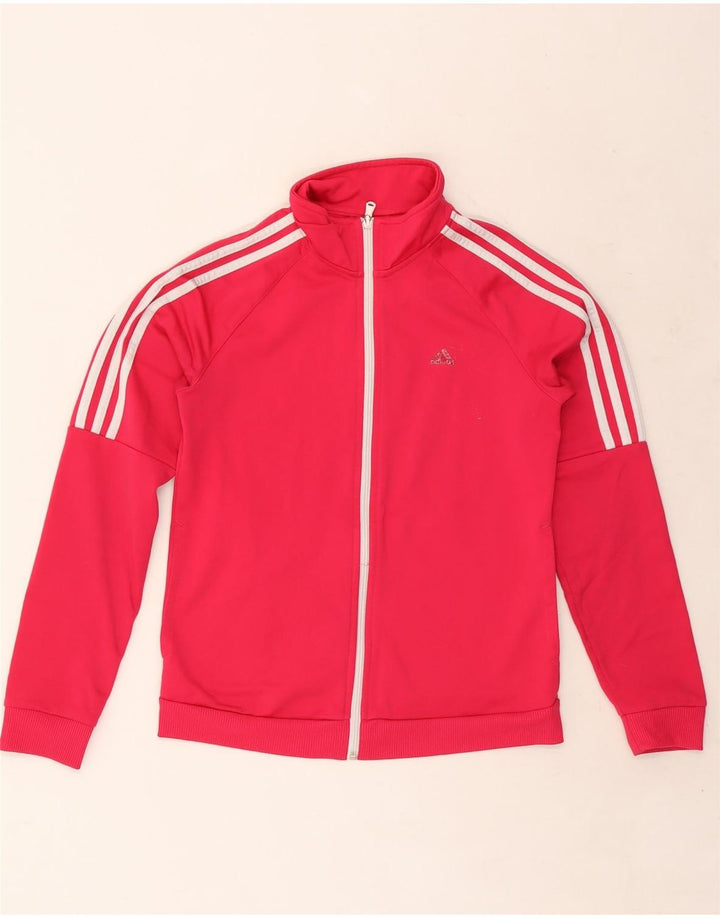 ADIDAS Damen Trainingsanzug Top Jacke UK 4/6 XS Rosa Polyester