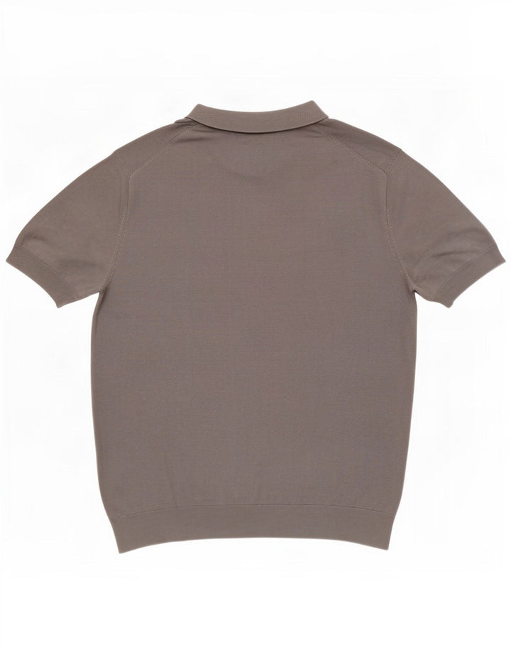 Zara Herren Poloshirt Large Grau Lyocell