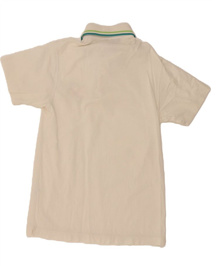 LOTTO Mens Polo Shirt Medium Off White Cotton Vintage Lotto and Second-Hand Lotto from Messina Hembry 