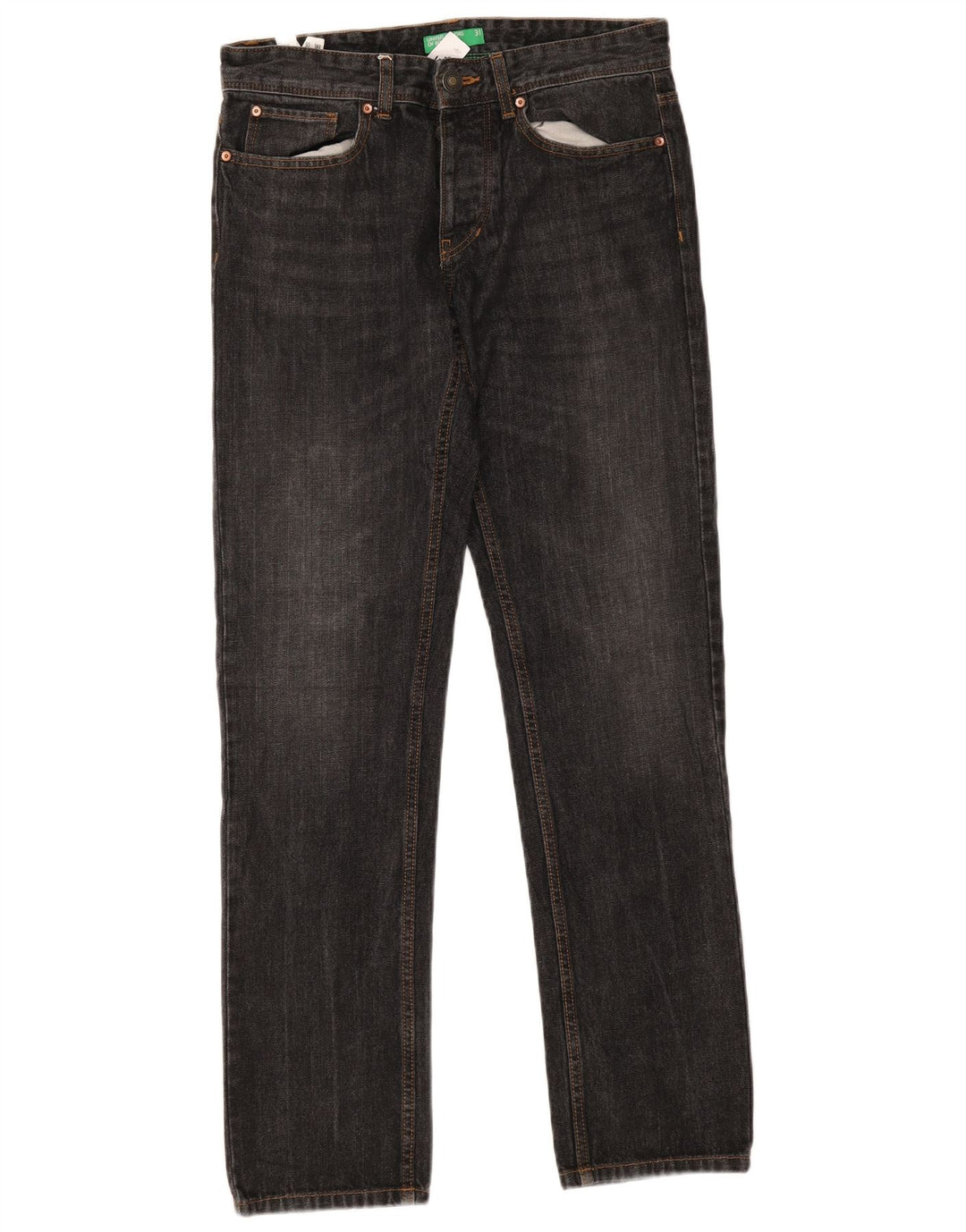 Benetton Herren Slim Jeans W31 L32 Grau