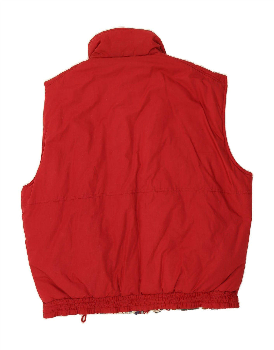 VINTAGE Mens Reversible Gilet UK 44 2XL Red Vintage Vintage and Second-Hand Vintage from Messina Hembry 