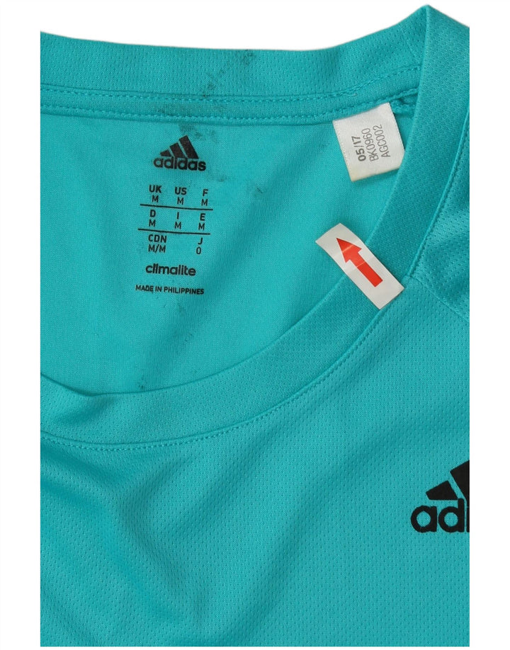 Adidas Herren Climalite T-Shirt Top Medium Türkis