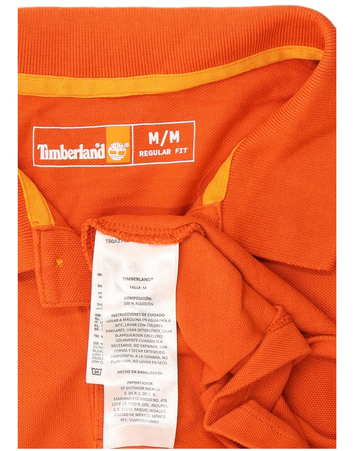 Timberland Herren-Poloshirt mit normaler Passform, mittelorange Baumwolle