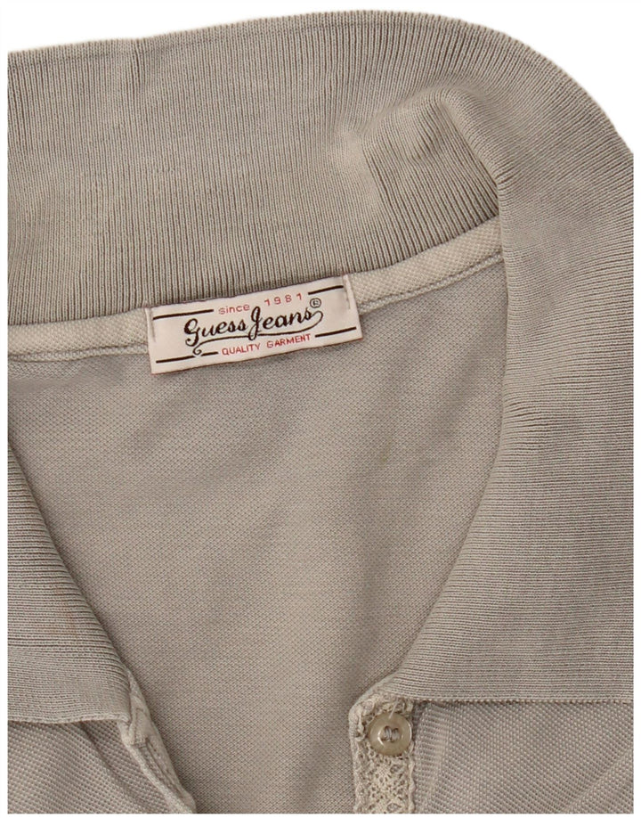 Guess Damen Poloshirt UK 8 Small Grau