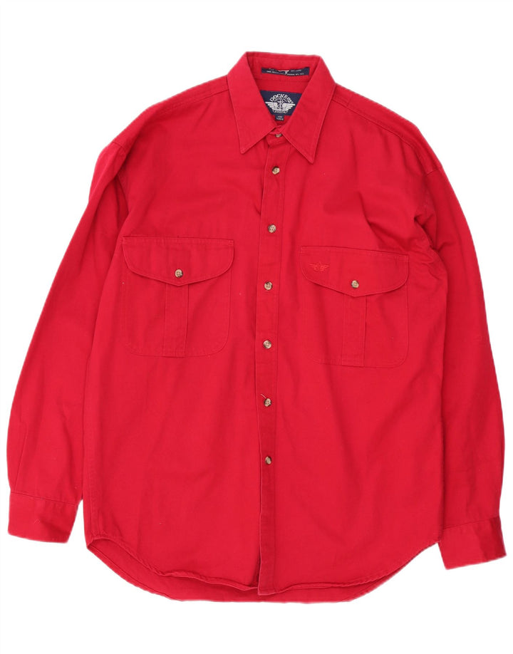 Dockers Herren-Hemd, klein, aus roter Baumwolle
