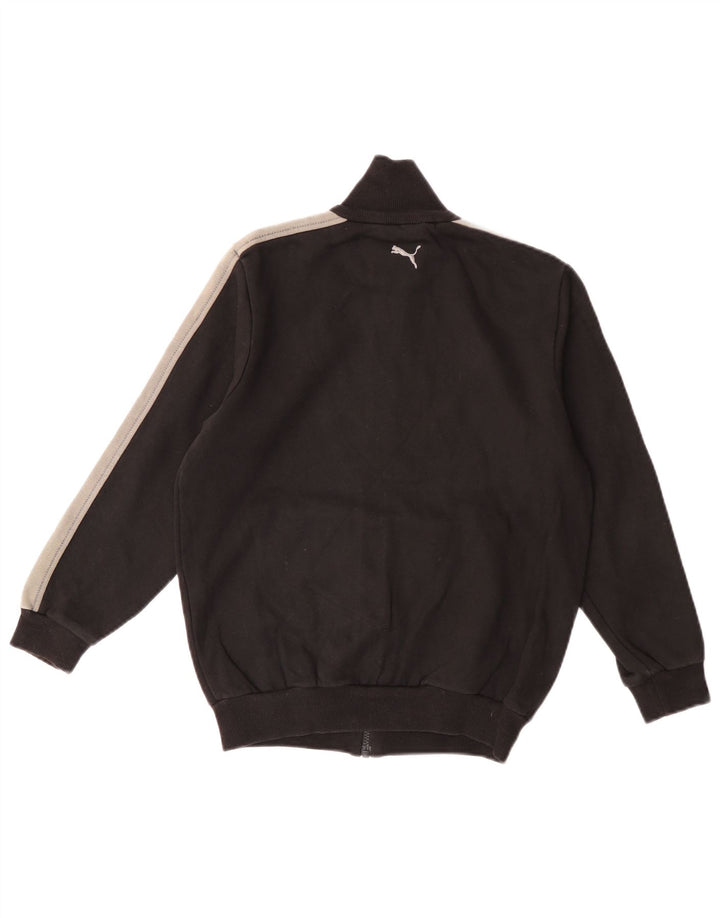 Puma Jungen Grafik-Trainingsanzug-Top-Jacke, 9–10 Jahre, Schwarz, Farbblock