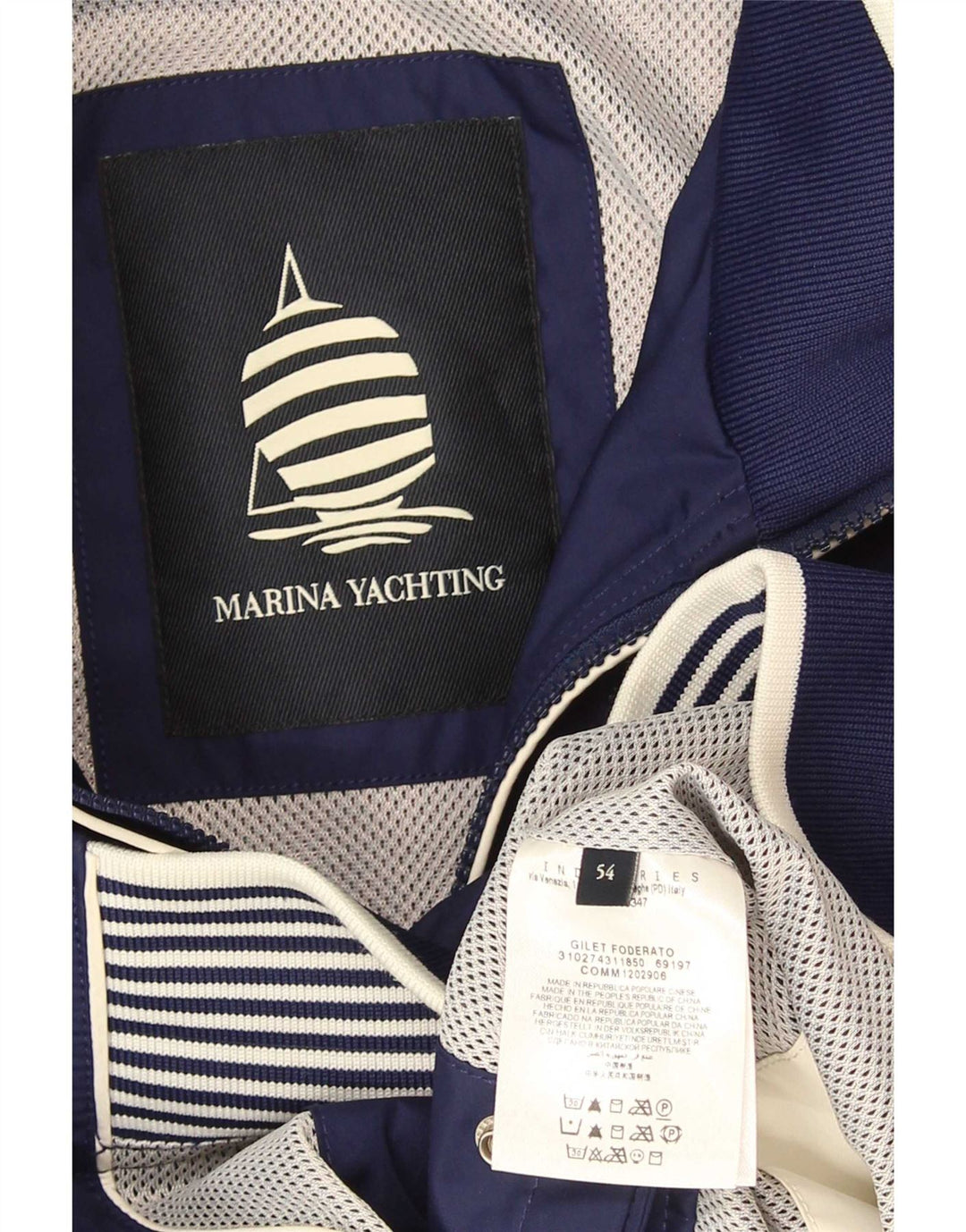 Marina Yachting Herrenweste IT 54 2XL Marineblaues Polyester