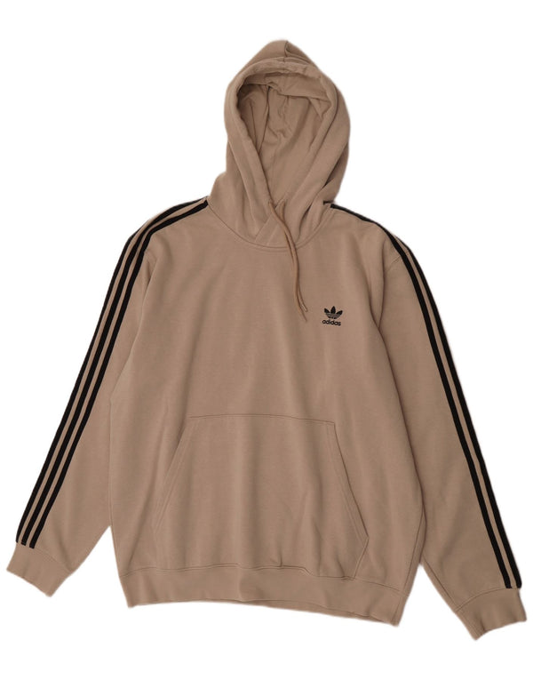 Adidas Herren Kapuzenpullover XL Beige Baumwolle