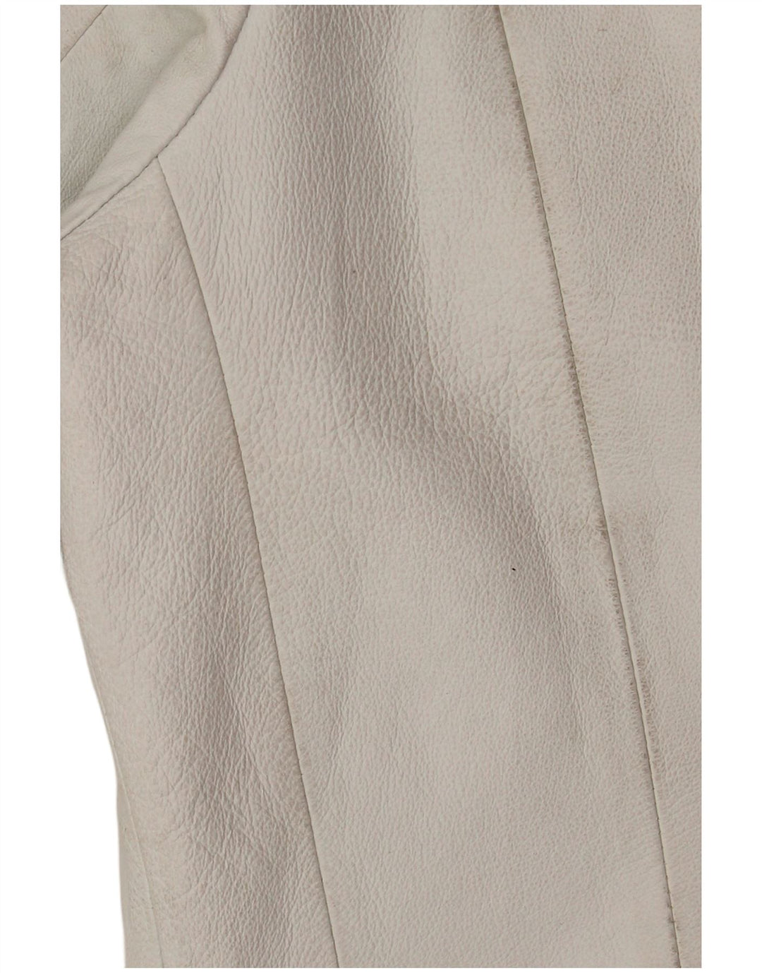 Vintage Damen Lederjacke EU 42 Großes weißes Leder