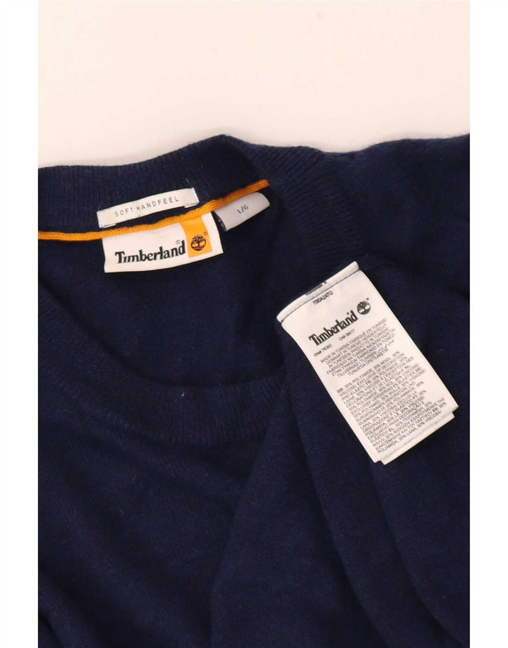 Timberland Herren-Pullover mit Rundhalsausschnitt, groß, marineblau, Polyamid