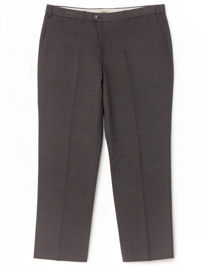Gerade Herren-Anzughose von Marks & Spencer, W38, L31, Blau, Polyester