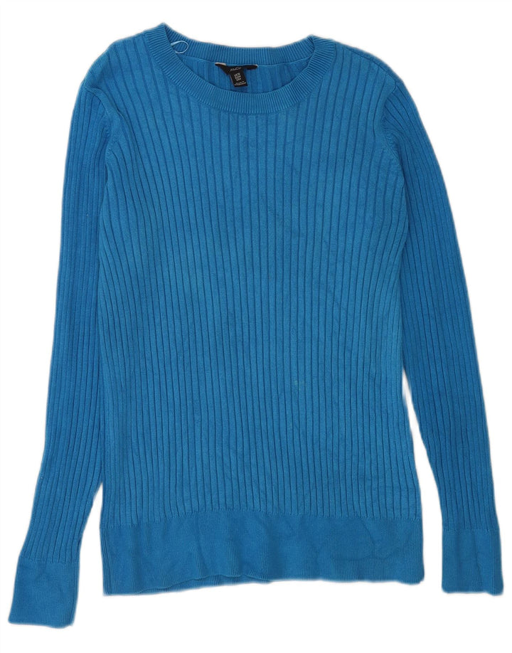 M&Co Damen-Pullover mit U-Boot-Ausschnitt, Gr. 10, Größe S, Blau