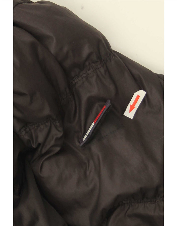 Tommy Hilfiger Herren-Jacke mit Kapuze, gepolstert, UK 38, Mittelschwarz, Polyester