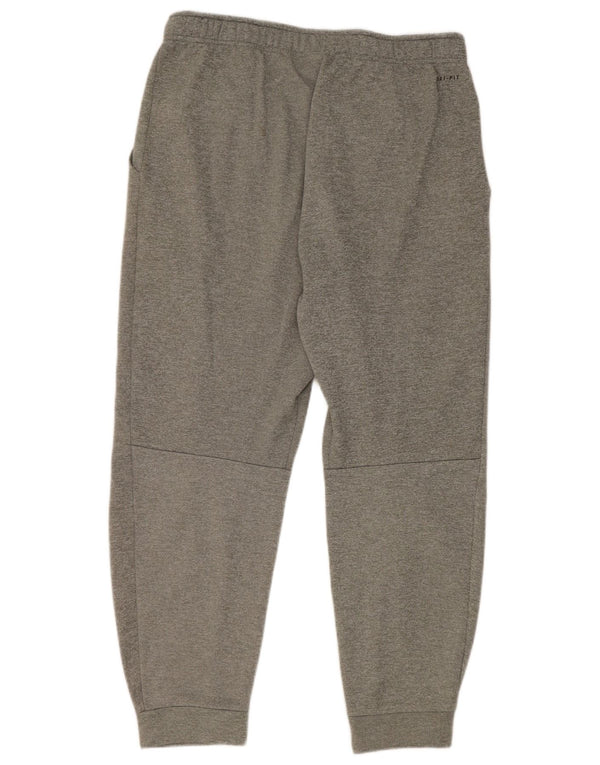Nike Herren Dri Fit Trainingshose Joggers Large Grau Polyester