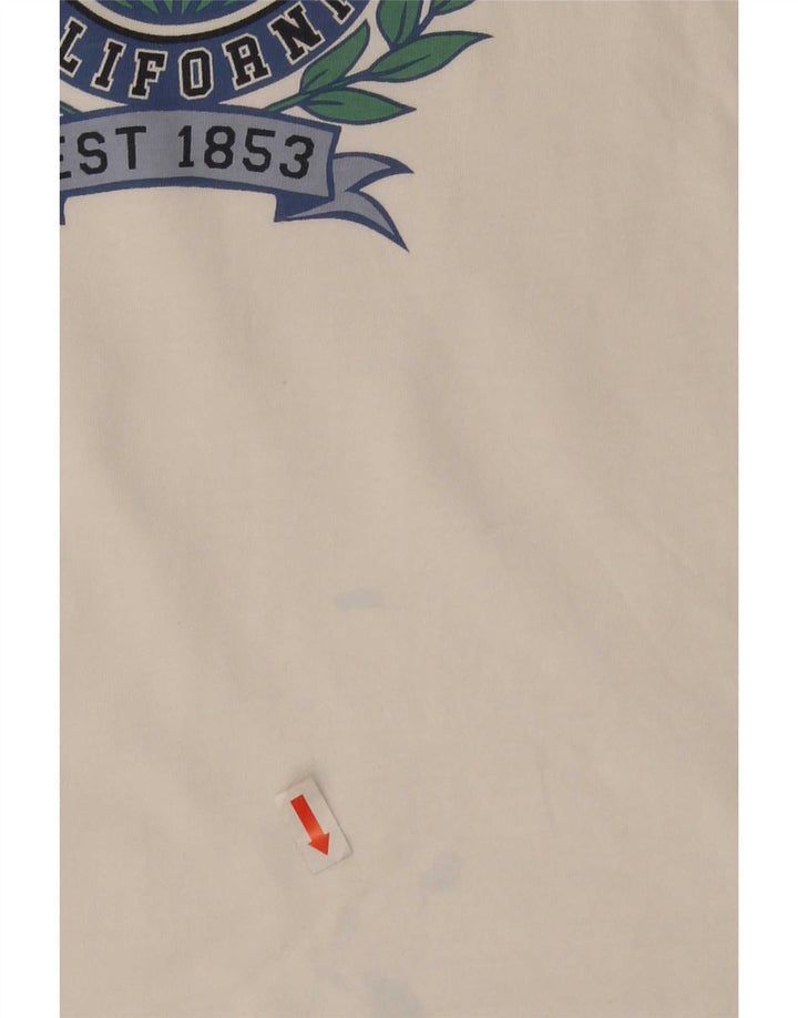 Levi's Herren-T-Shirt mit Grafik, Größe L, aus weißer Baumwolle