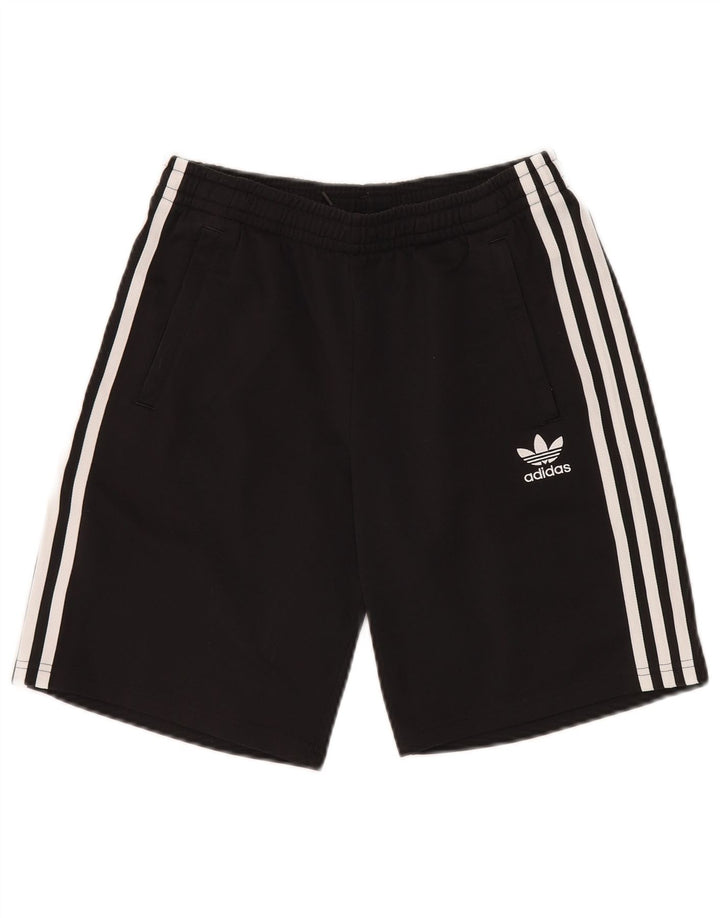 Adidas Sportshorts für Jungen, 13–14 Jahre, schwarzes Polyester