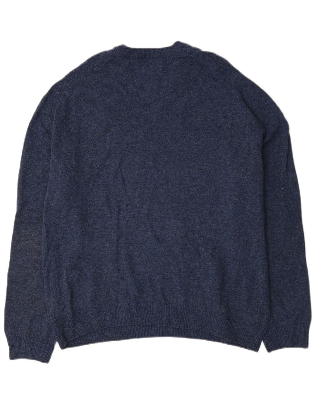 Marks & Spencer Herren-Pullover mit Rundhalsausschnitt, 2XL, Marineblau meliert
