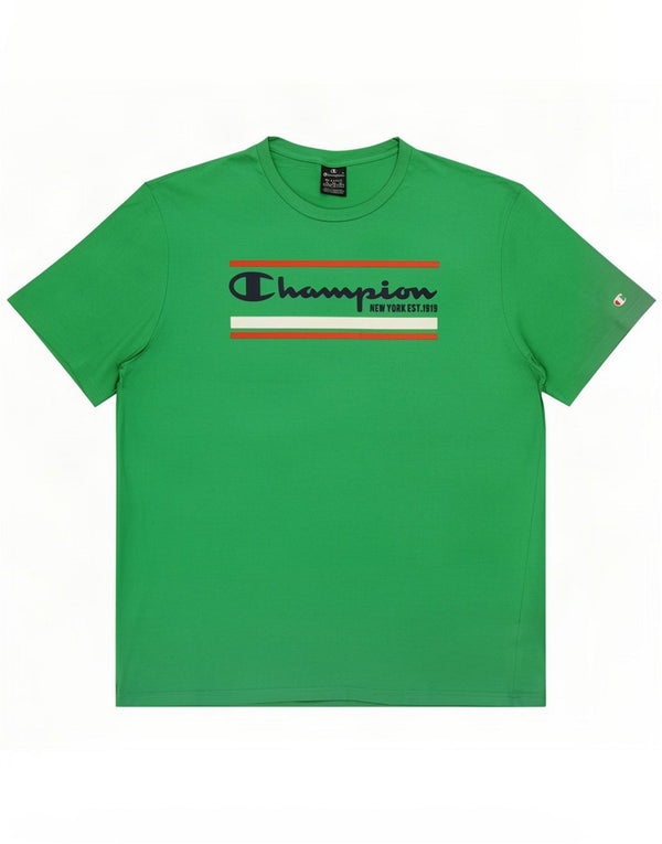 Champion Herren Grafik T-Shirt Top 3XL Grüne Baumwolle