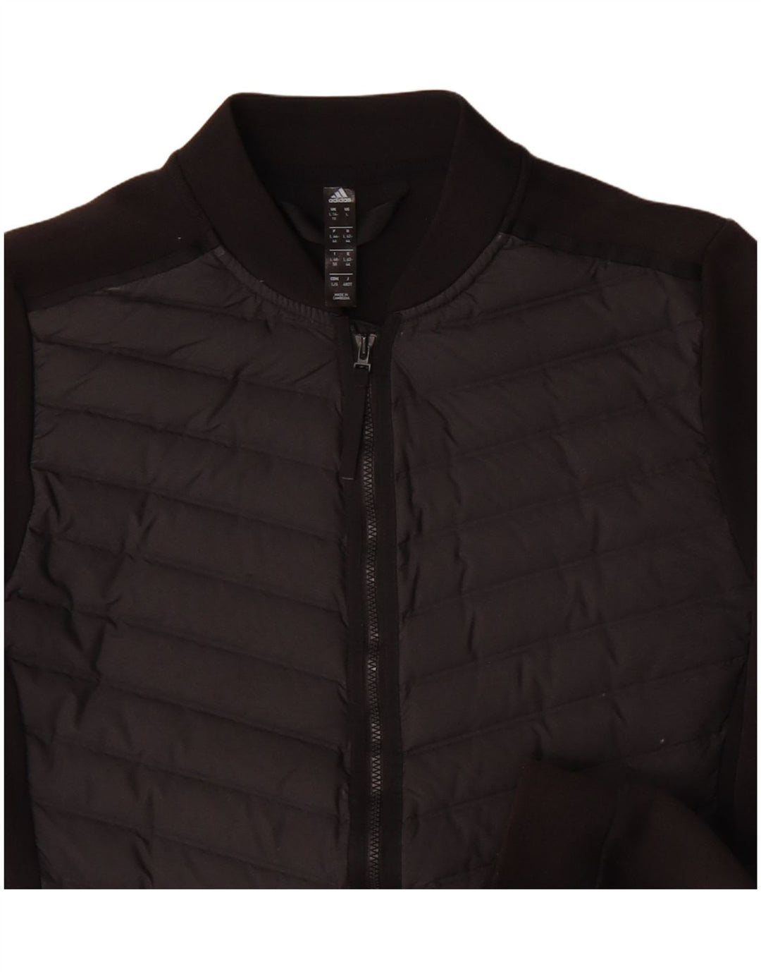 Adidas Damen Trainingsanzug Top Jacke UK 16/18 Large Schwarz Polyester