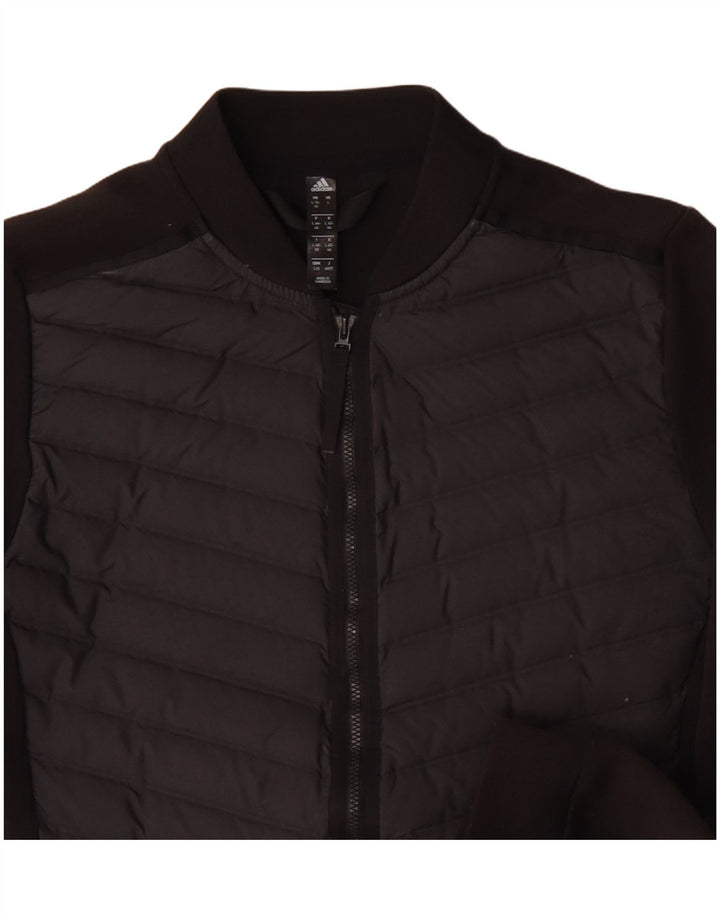 Adidas Damen Trainingsanzug Top Jacke UK 16/18 Large Schwarz Polyester