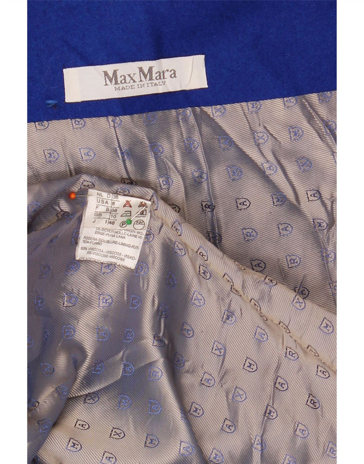 MAX MARA Damen-Blazer, übergroß, zweireihig, Gr. 10, klein, Blau