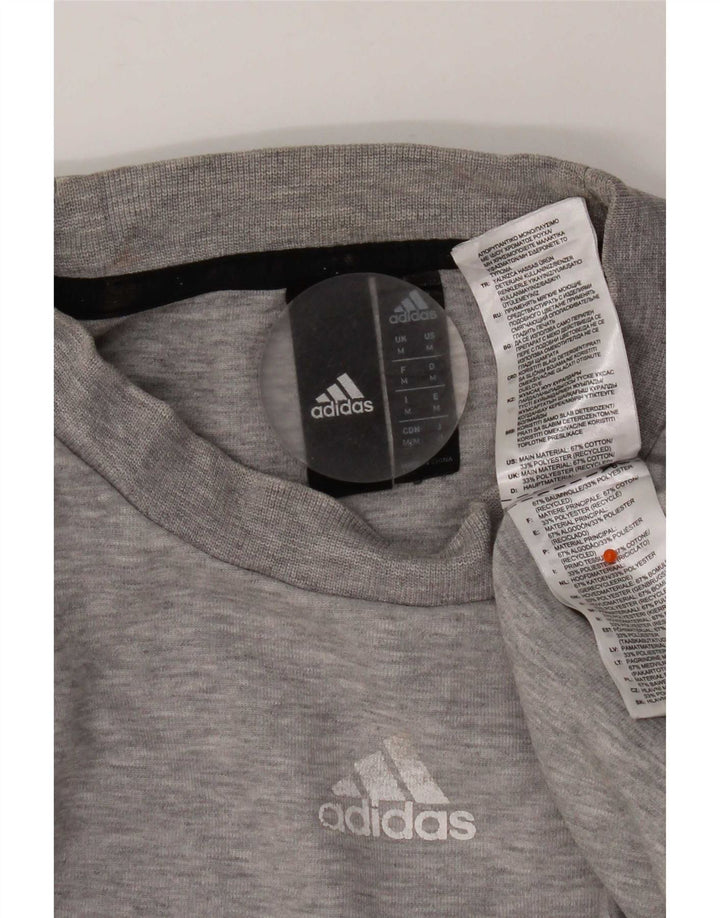 Adidas Herren Sweatshirt Pullover mittelgraue Baumwolle
