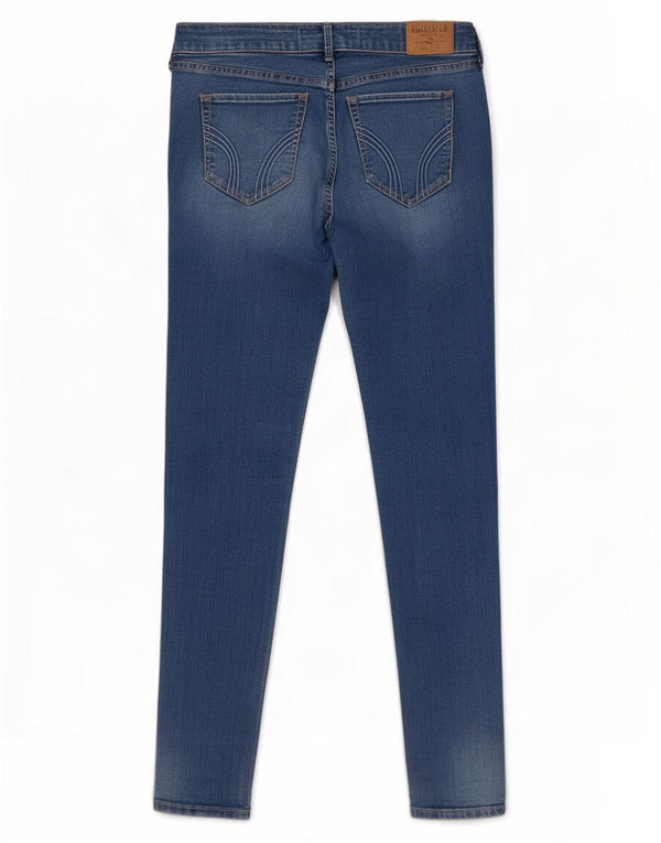 Hollister Damen Skinny Jeans US 7 Medium W28 L29 Blaue Baumwolle