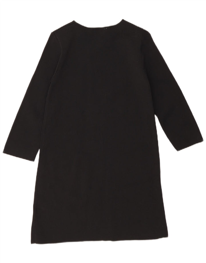 Zara Damen Etuikleid mit 3/4-Ärmeln, Größe S, Schwarz, Viskose