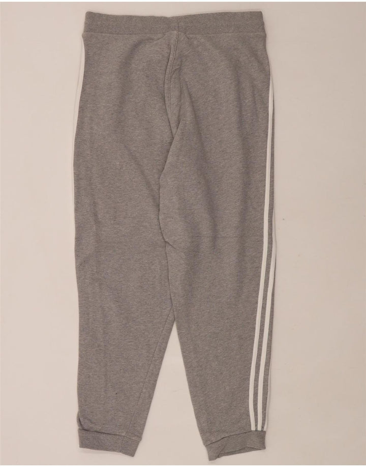 ADIDAS Herren-Trainingshose, Jogginghose, groß, graue Baumwolle