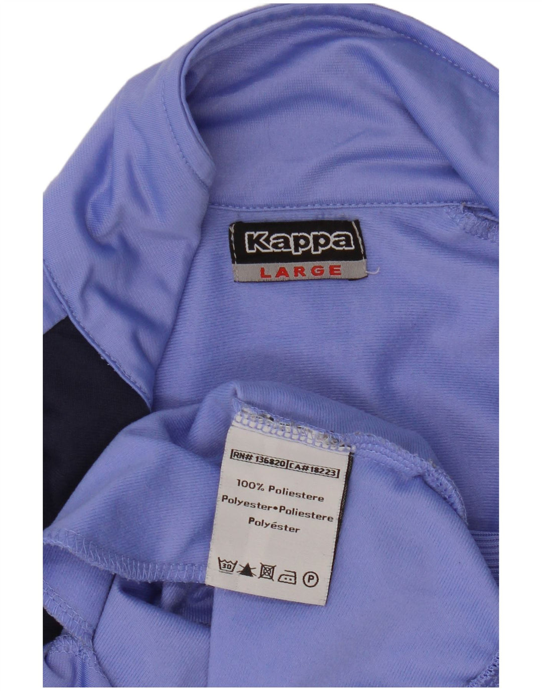 Kappa Damen-Trainingsanzug-Oberteiljacke UK 14 Large Lila Colourblock Polyester