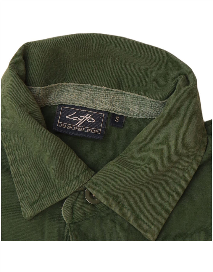 LOTTO Herren-Langarm-Poloshirt, klein, grün, Farbblock