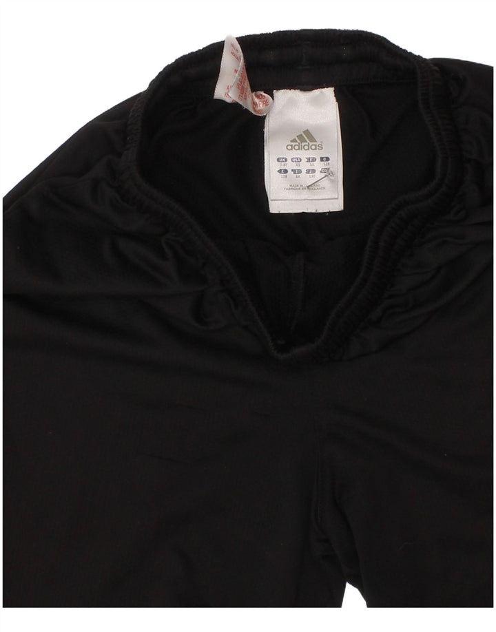 Adidas Sportshorts für Jungen, 7–8 Jahre, schwarzes Polyester
