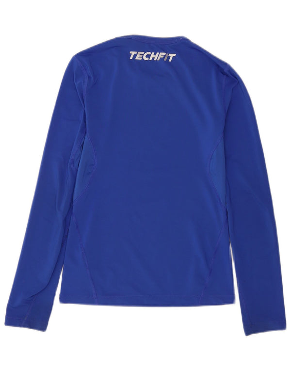 Adidas Jungen Climalite Top Langarm 11-12 Jahre Blau Polyester