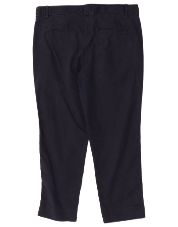 Gap Damen Petite Slim Cropped-Hose US 10 Large W32 L24 Marineblau