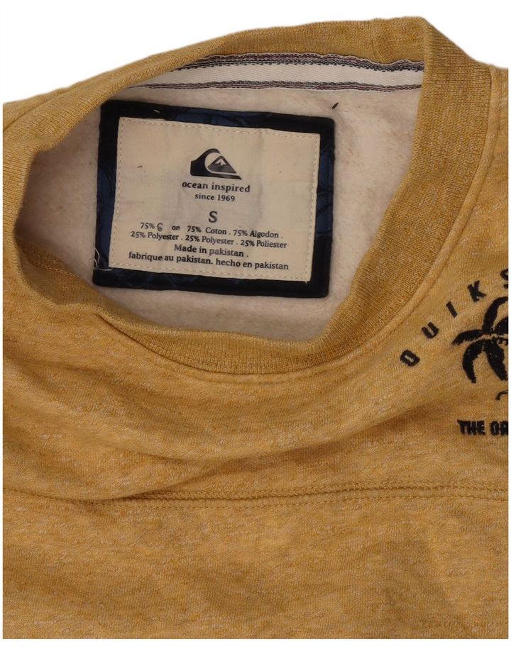 Quiksilver Herren-Sweatshirt, Pullover, Größe S, Gelb, Baumwolle