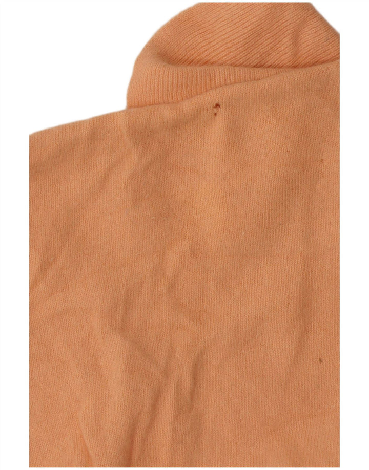 BENETTON Damen-Pullover mit bauchfreiem U-Boot-Ausschnitt, Gr. 12, Mittelrosa