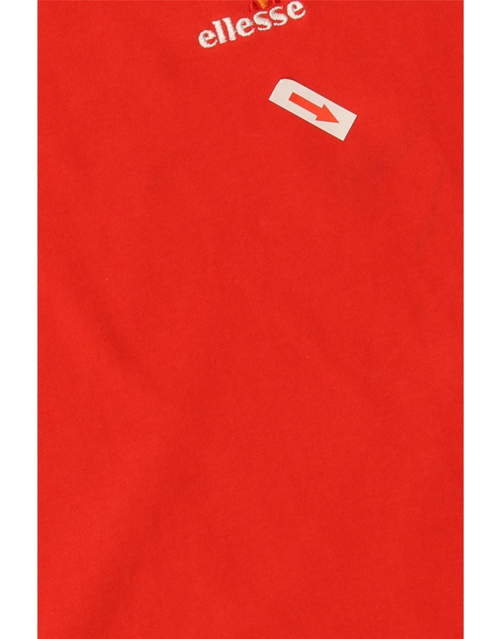 Ellesse Herren T-Shirt Top mittelrote Baumwolle